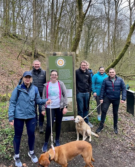 Members of the Borderway Team who are fundraising for People First.